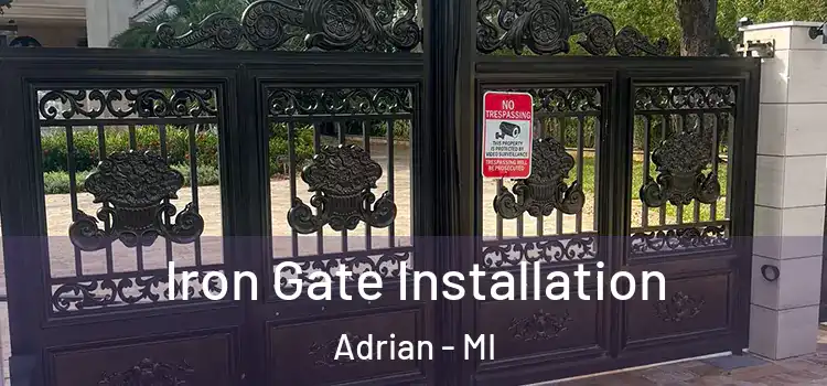 Iron Gate Installation Adrian - MI