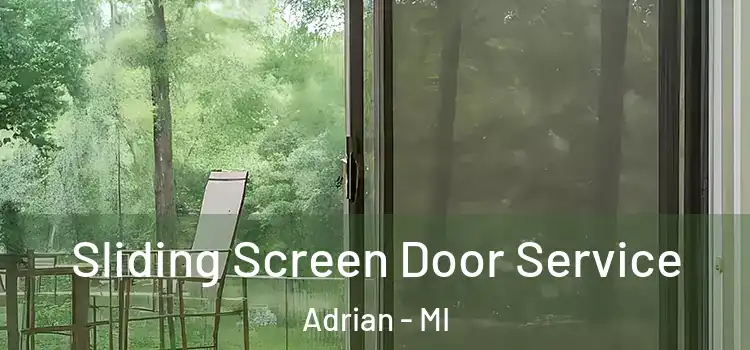 Sliding Screen Door Service Adrian - MI